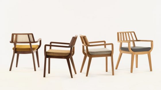 kaya dining chairs by Morgan