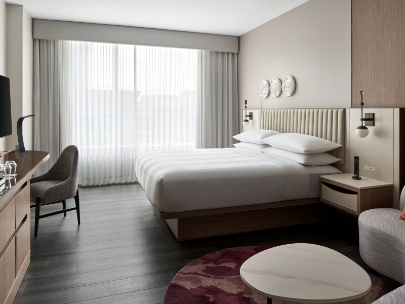 Guestroom inside 8000th marriott hotel opening