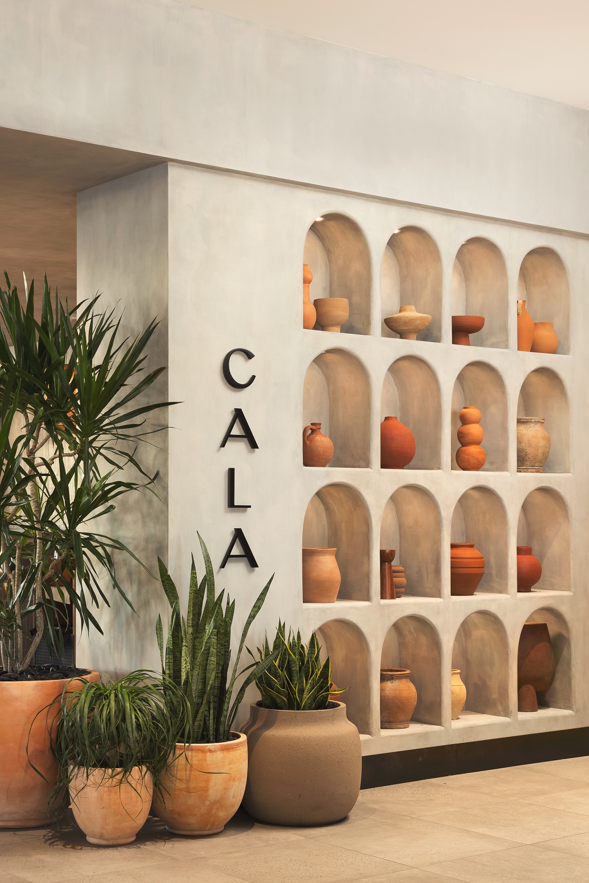 terracotta pots from arizona and the colours of mallorca merge in the design of Cala by House of Form
