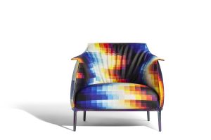 the limited edition chair with colours inspired by digital images