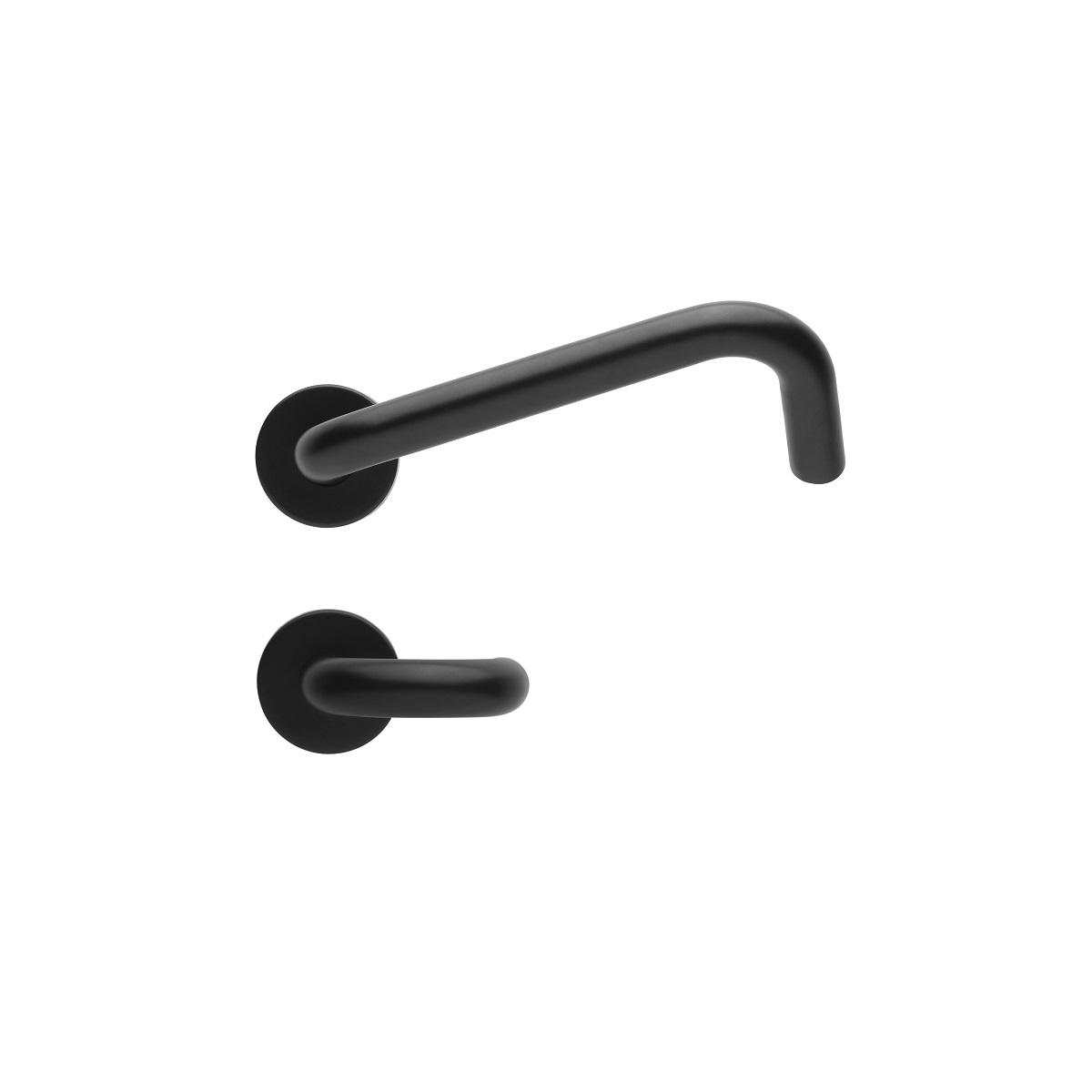 black minimalist metal handle by Häfele