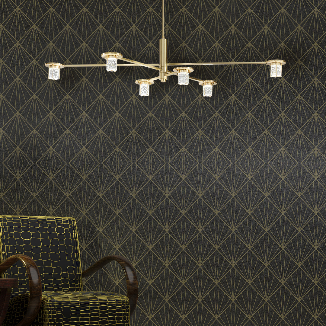 Lucerne collection by Christopher Hyde, light above brown wall
