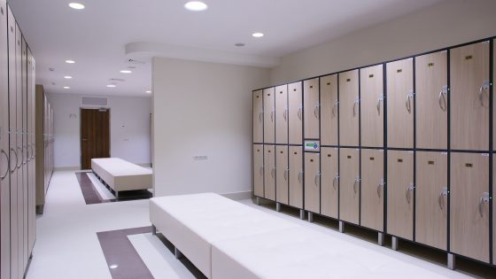 changing room with unilin decorative mdf panels