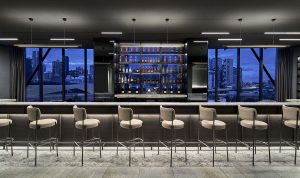 contemporary design in the Triana bar at AC Melbourne Southbank