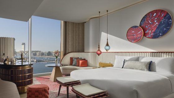 guestroom designed by BLINK at the W Dubai - Mina Seyahi
