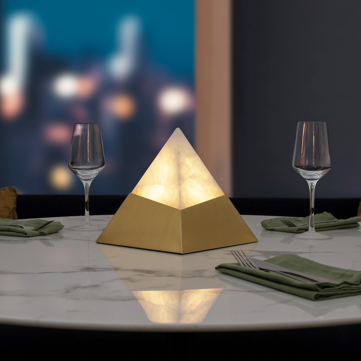 Cleo table lamp in signature collection from Northern Lights
