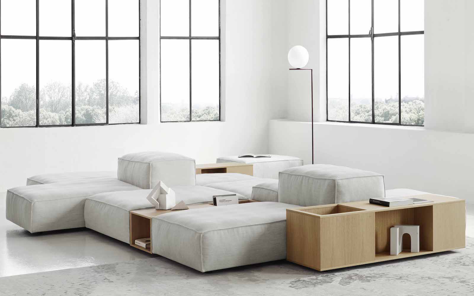 An image of a contemporary furniture set