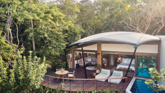 Naviva luxury tented camp with private swimming pool and deck