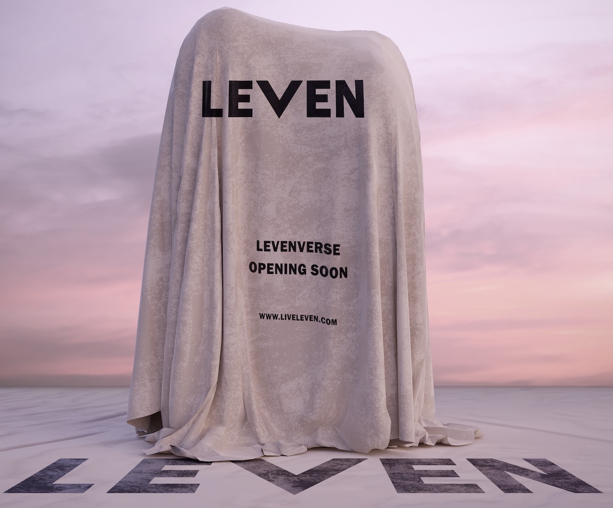 A render of someone under a veil, signifying the launch of LEVENverse