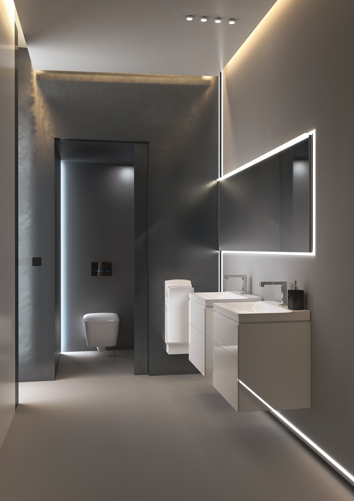 Geberit introduces intuitive technology and lighting to enhance the bathroom