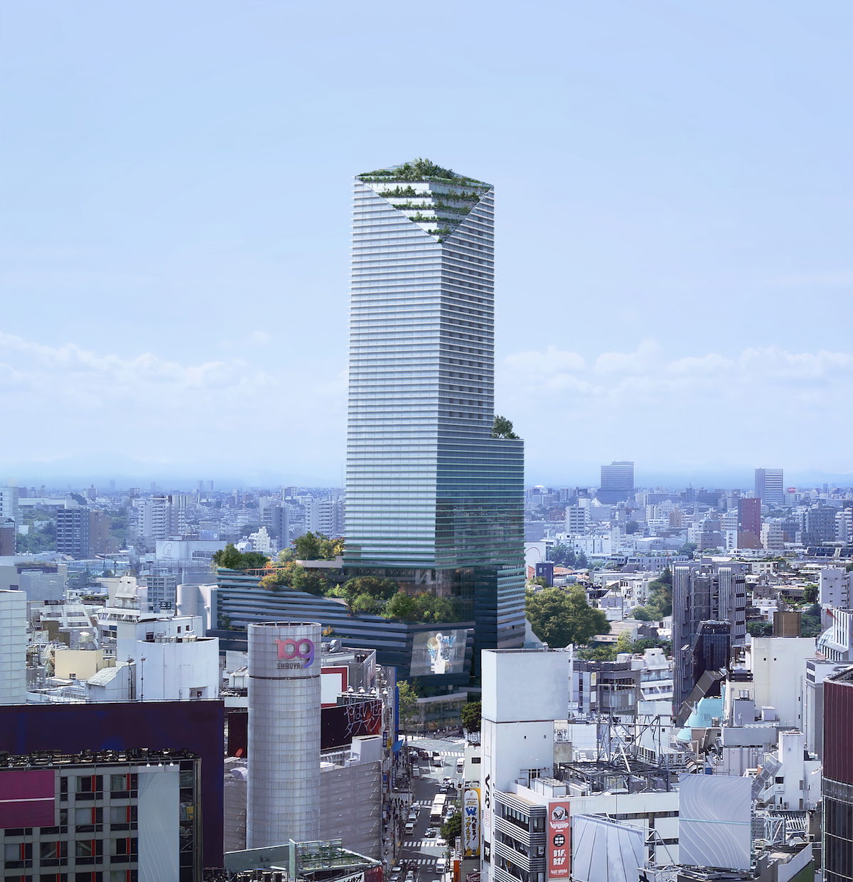 Architectural Rendering of the new House Collective hotel in Tokyo