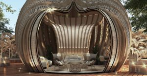 3d printed Glam Pods designed by Wimberly Interiors