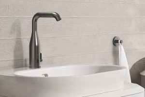 GROHE futureproof bathroom design with the infra red tap