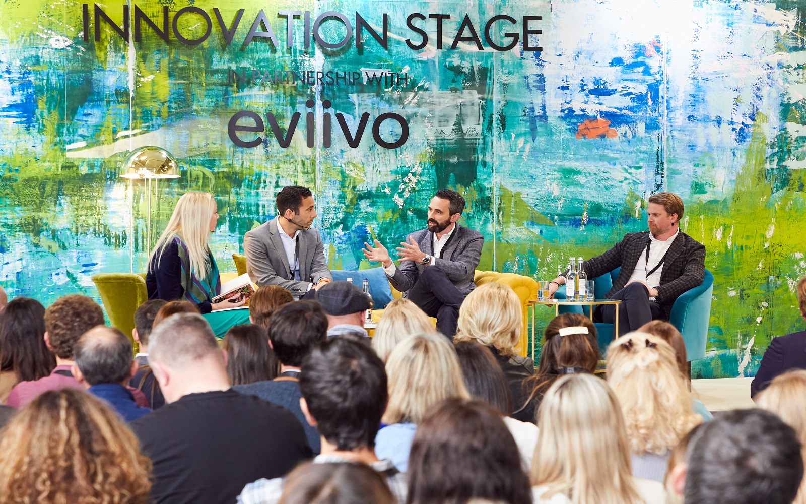 discussion on the innovation stage of the Independent Hotel Show