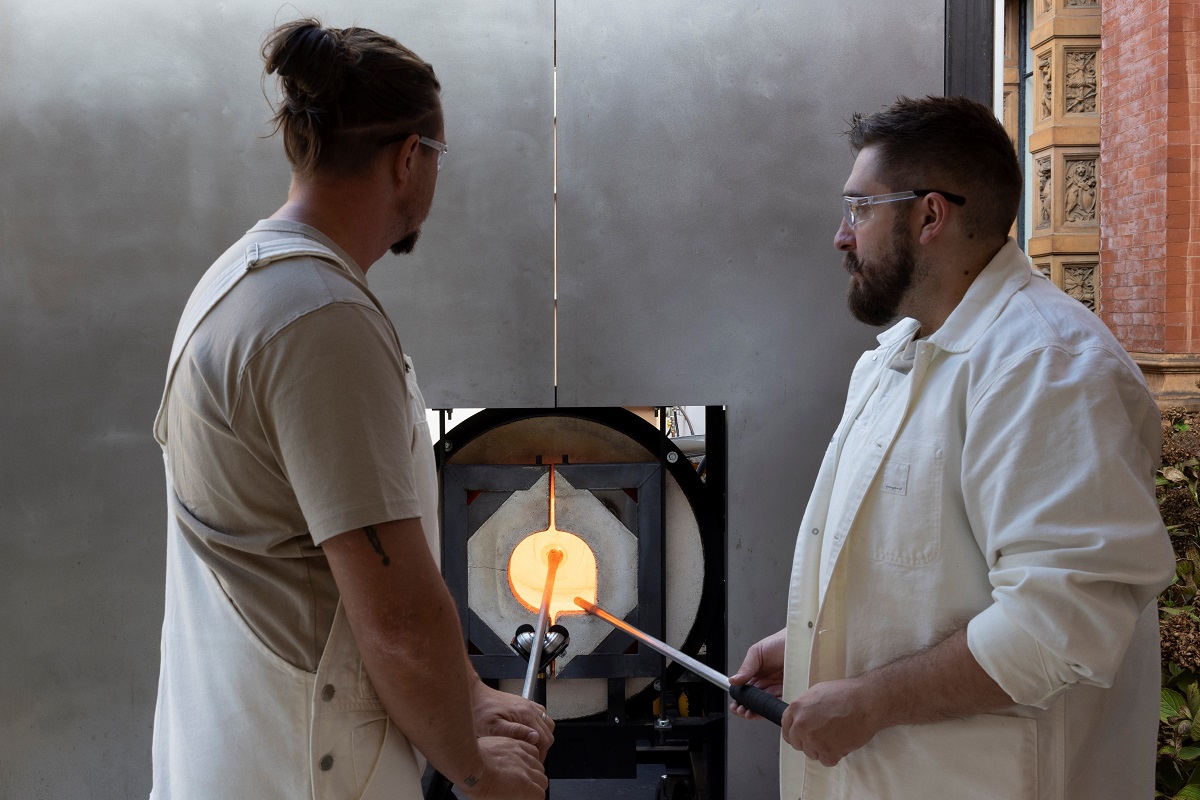 glass blowing workshop and event at V&A London Design Festival 2022
