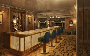 seating at the bar in the new Vesper Bar at The Dorchester