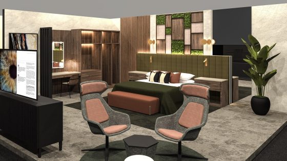 Render of The Inclusive Hotel Room