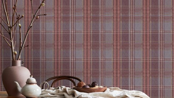clash of the tartans wallcovering by Newmor