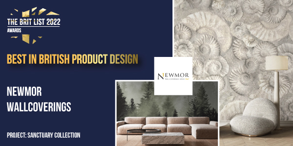 Best in British Product Design - Newmor Wallcoverings - The Brit List Awards 2022