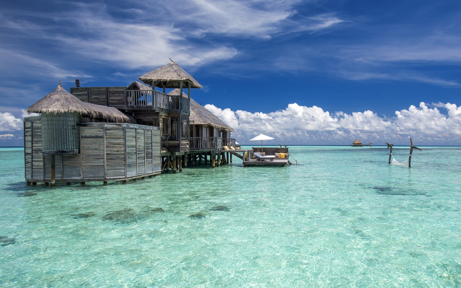 Crusoe Villas, in the middle of the ocean in the Maldives at Gili Lankanfushi