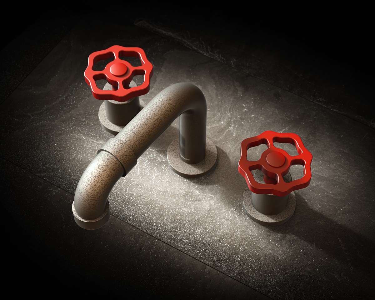 GRAFF, Vintage Collection taps with red detail