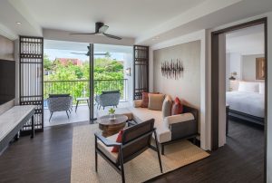 two bedroom suite with Thai inspired interior design in JW Marriott Khao Lak Resort