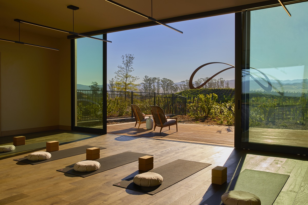 studio for wellness movement at Halehouse Spa designed by TLEE