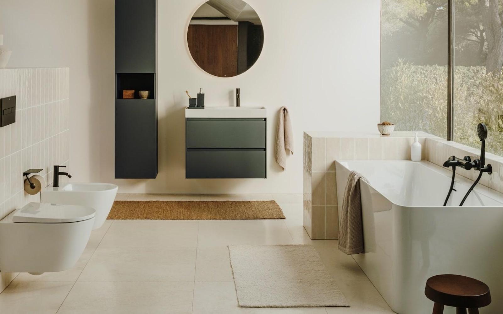 One collection in modern bathroom