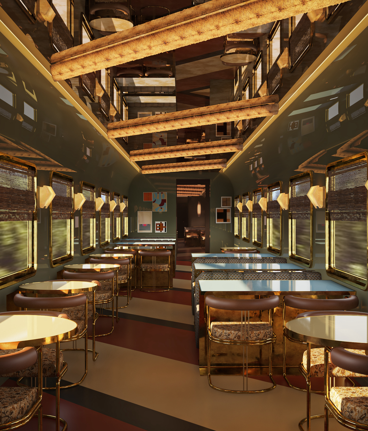 Restaurant inside Orient Express