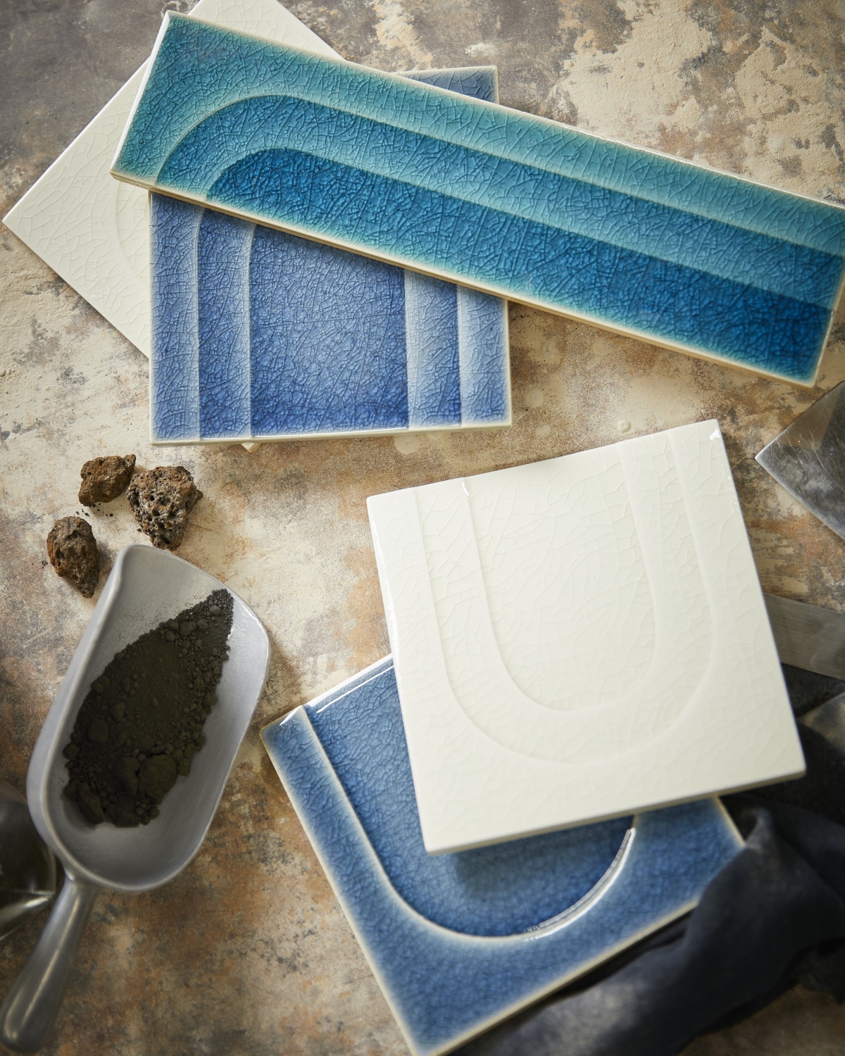 tiles from sustainable materials made by Kohler designed by Debs