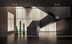 trademark floating staircase by Piero Lissoni for Hotel AKA Alexandria