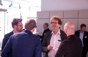 GROHE event with Dr Professor Dr. Michael Braungart speaking at Mosa showroom during Clerkenwell Design Well 2022