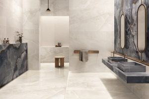 marble effect tile with high slip resistance from CTD tiles