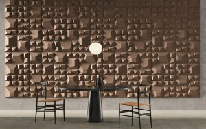 3DForms — the modular cork concept from Granorte provides a tactile and sutainable surface design