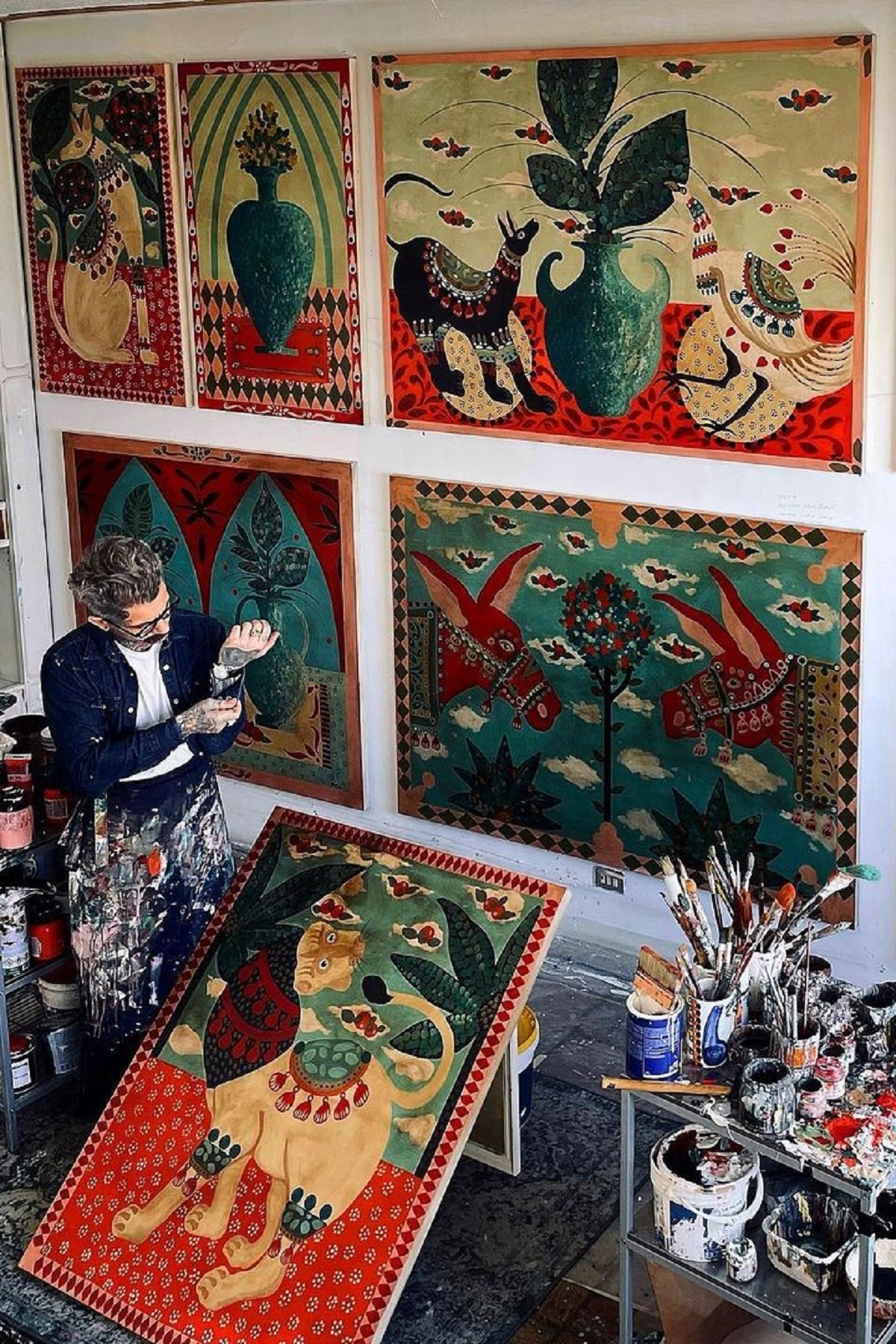 Allessandro_Florio in his studio