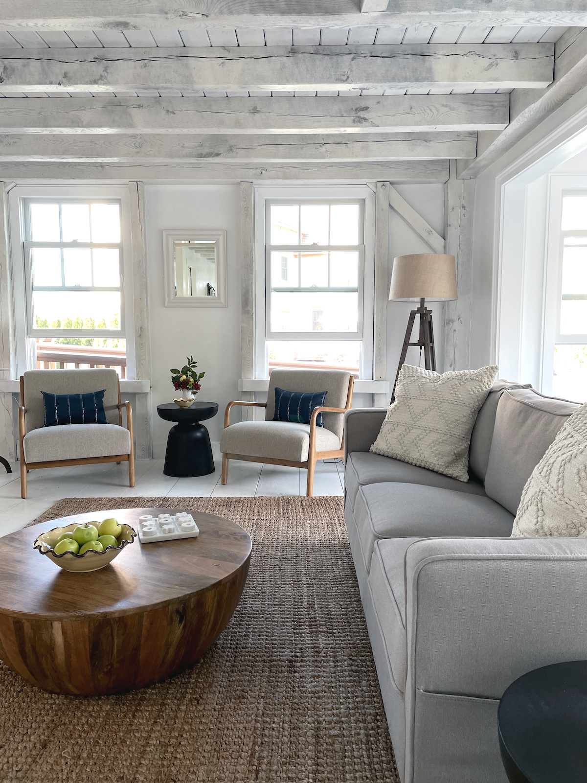 Grey interior design at Salt House Nantucket