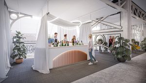 design for exhibition bar at The Workspace Design Show 2023