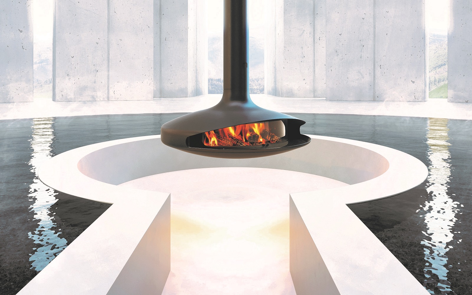 glazed Gyrofocus by focus fireplace wins gold award at German Design Awards