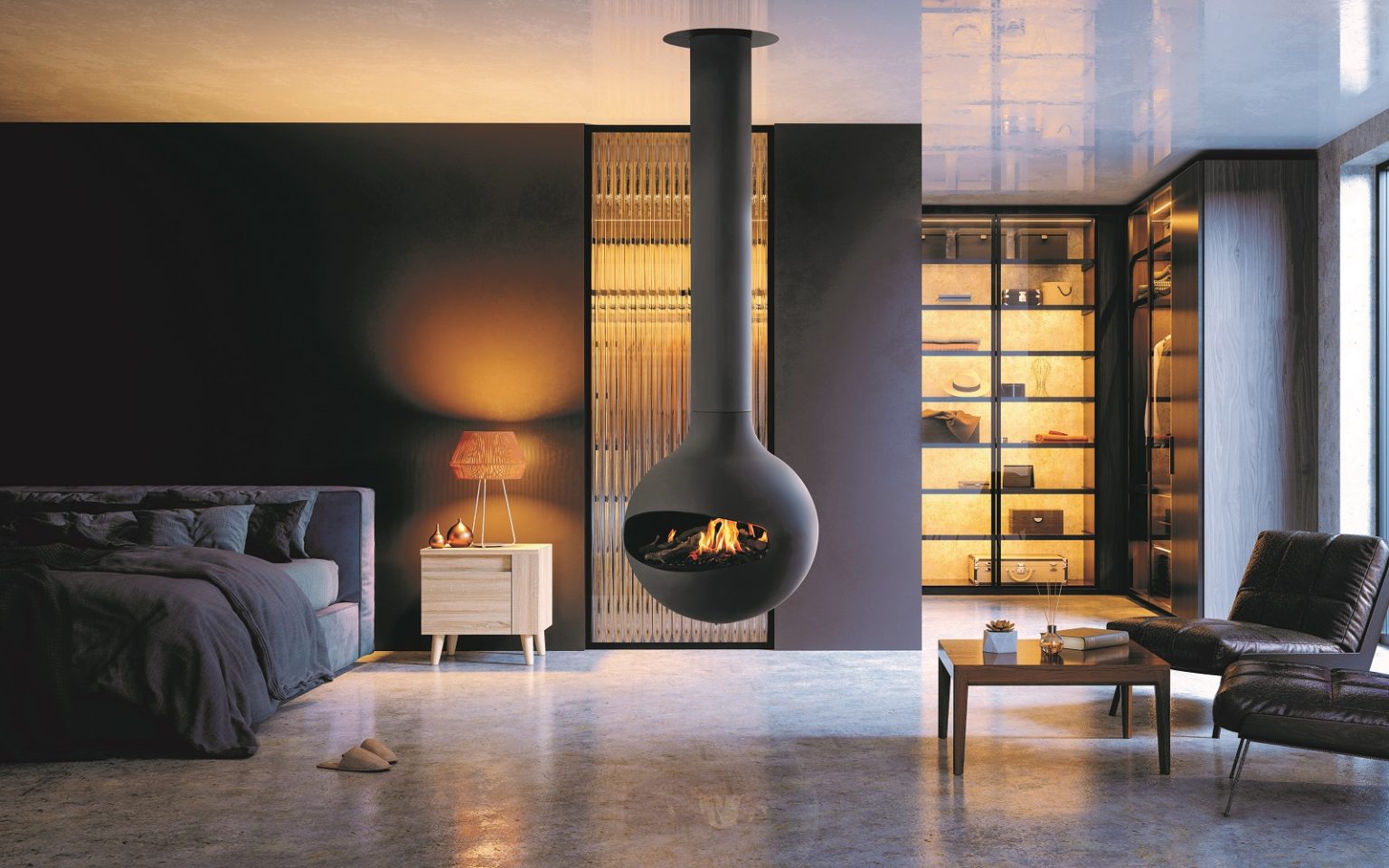 Fireplace of the future from FOCUS • Hotel Designs