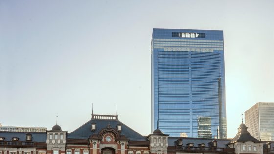 view of Bulgari Hotel Tokyo on Tokyo skyline
