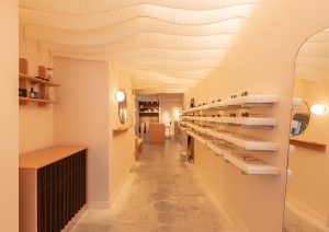 organic and sustainable surfaces in MONC store in London