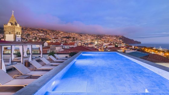 new rooftop swimming pool in the old town of Funchal in Barcelo Funchal Oldtown