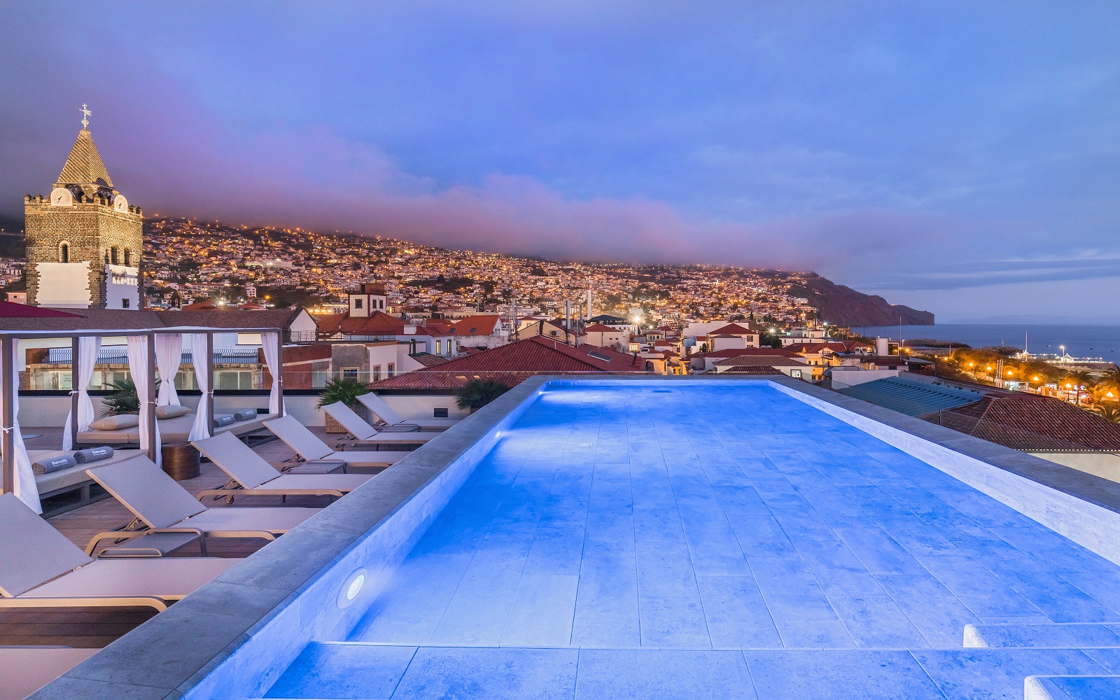 new rooftop swimming pool in the old town of Funchal in Barcelo Funchal Oldtown