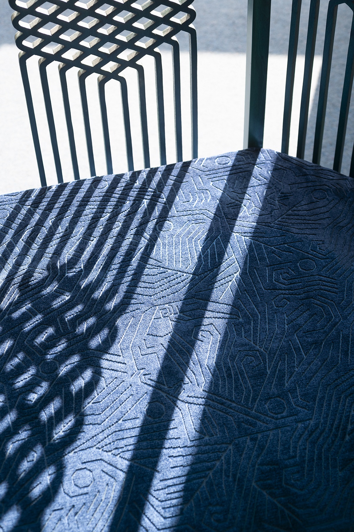 blue fabric and shadows