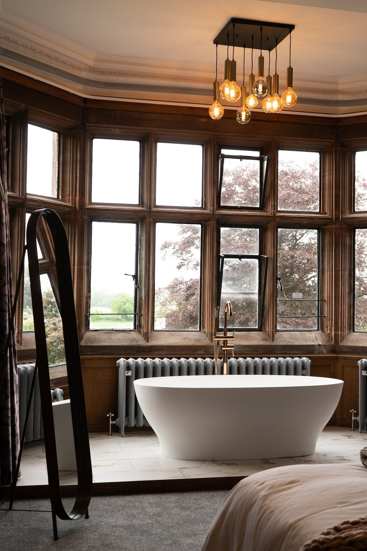 Standon Hall - traditional bath with heritage interiors
