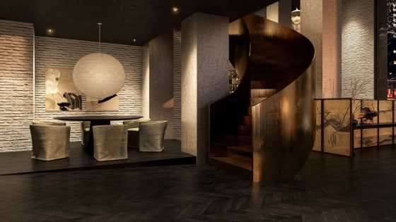lobby of Hotel AKA NoMad opening in May with interiors by Piero Lissoni