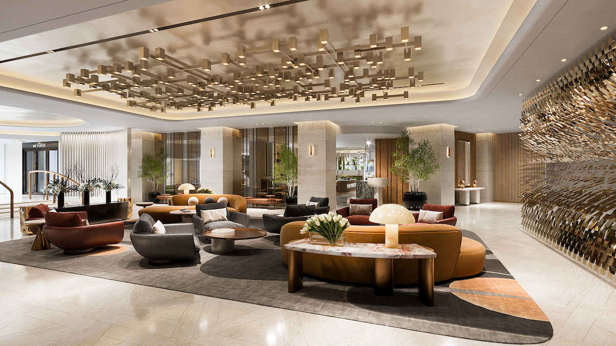 LOBBY render of new Hilton Park Lane Hotel