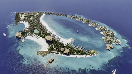 Render of development: Nammos Resort Maldives