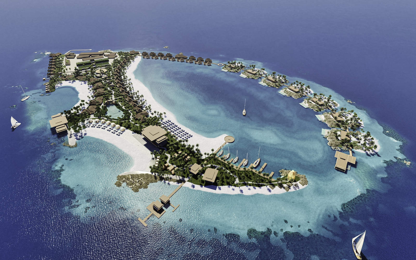 Render of development: Nammos Resort Maldives