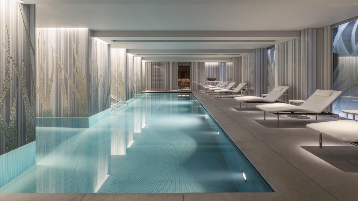 Spa Pool – Four Seasons Hotel London at Ten Trinity Square – Architect Joseph Caspari with Mio Shibuya